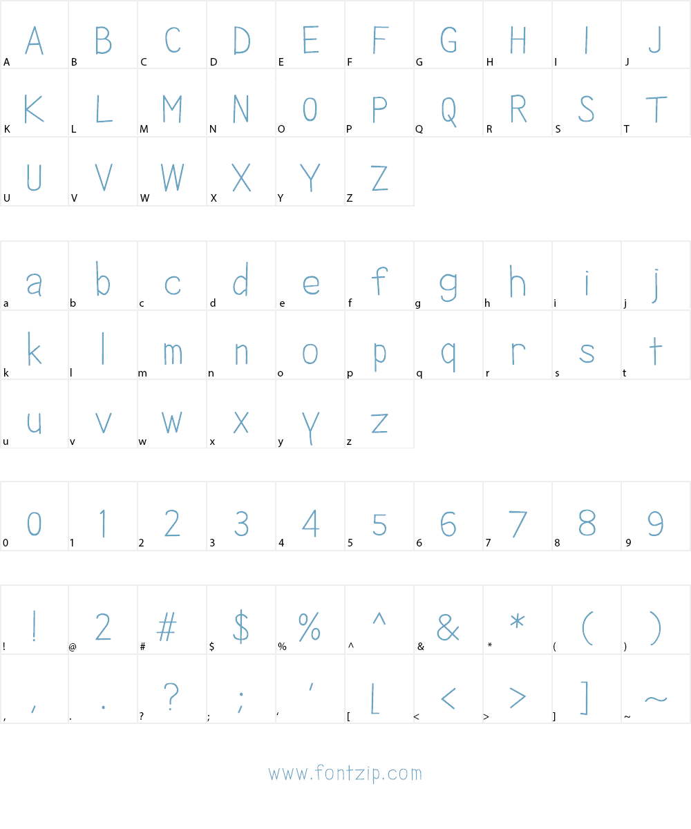 Ikan Besar Font Character